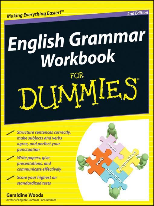 Title details for English Grammar Workbook For Dummies by Geraldine Woods - Available